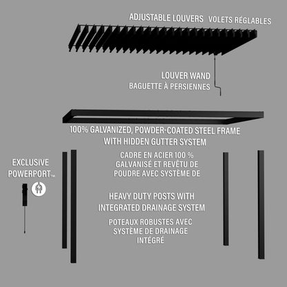 4.3m x 3m Sarasota French Exploded View